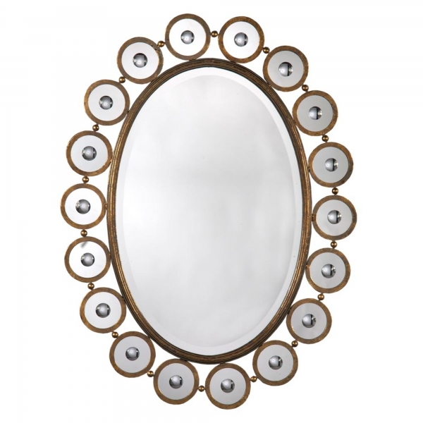 Gold Metal Framed Mirror