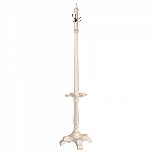 Antique White Coat   Hat Stand