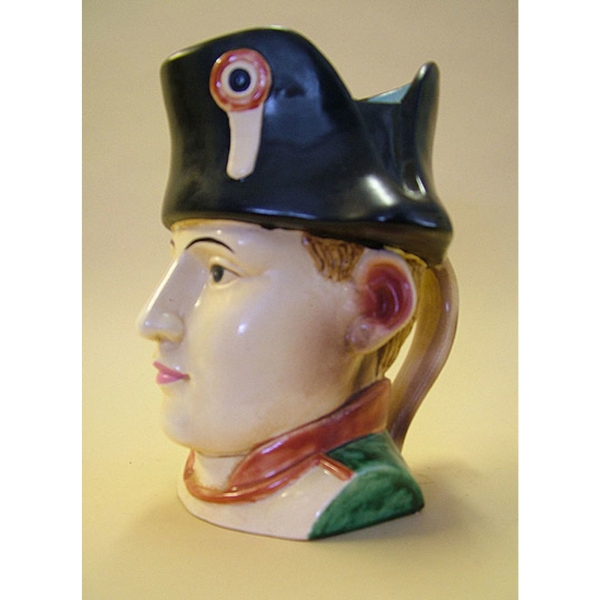 In the style of Barbotine Onnaing Ceramic Jug French Man Head