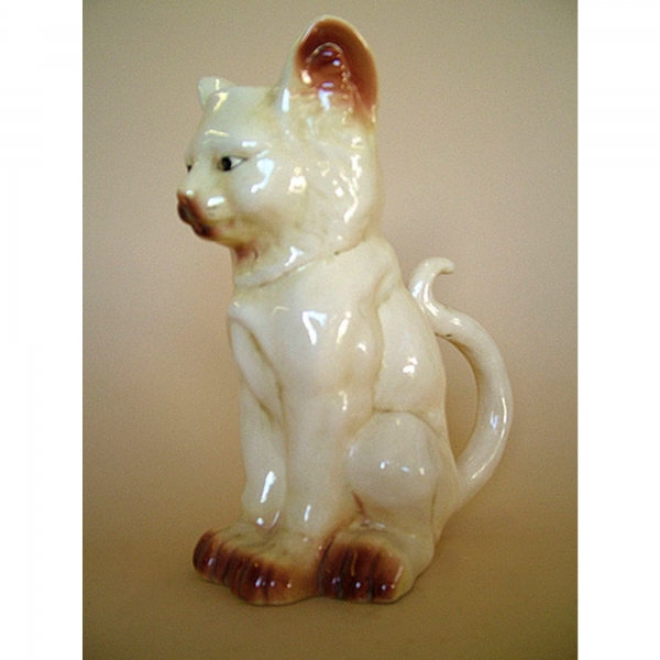 In the style of Barbotine Onnaing Ceramic Jug Cat