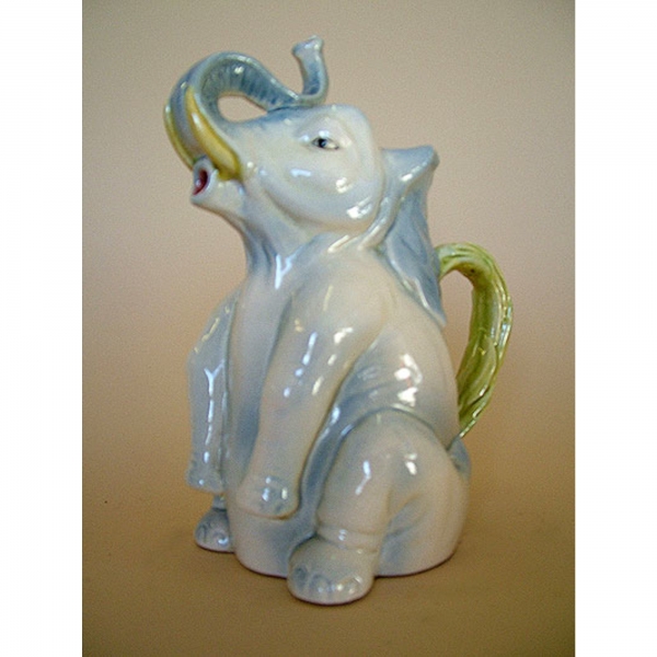 In the style of Barbotine Onnaing Ceramic Jug Elephant
