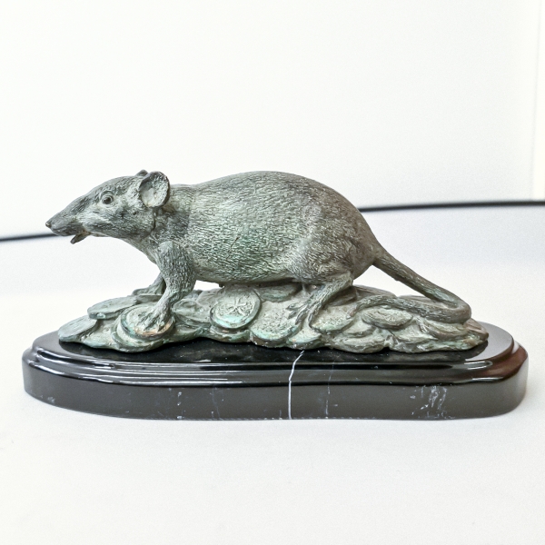 Bronze Rat statue Large