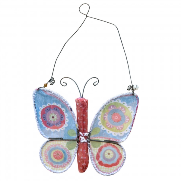 Vintage Primavera Crochet Wall Art Butterfly