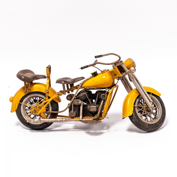 Vintage Yellow Motorcycle