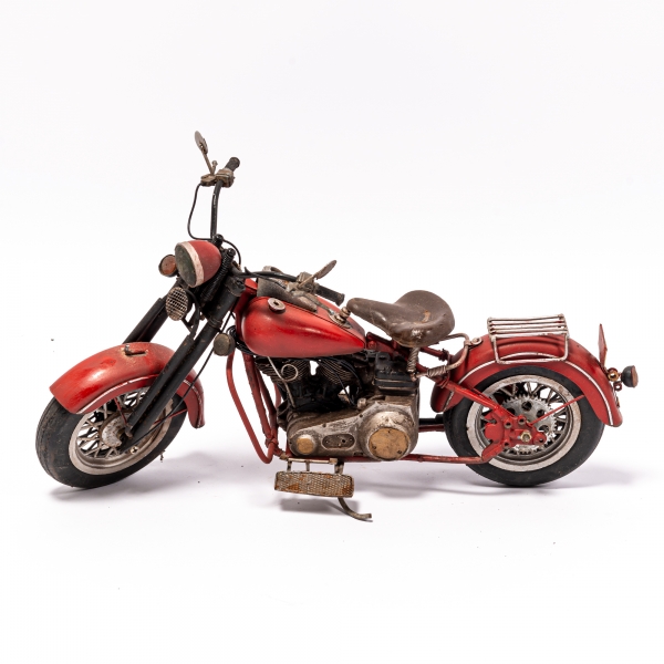 Vintage Red Motorcycle