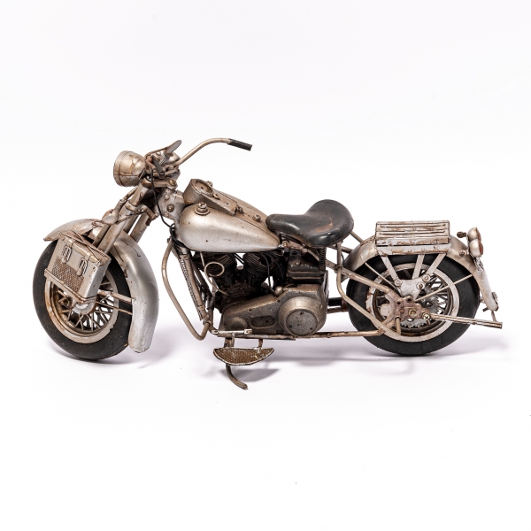 Vintage Sliver Motorcycle