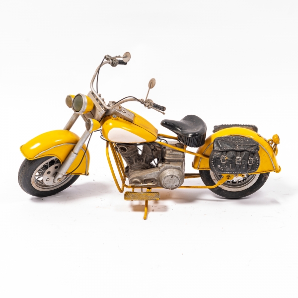 Vintage Yellow Motorcycle
