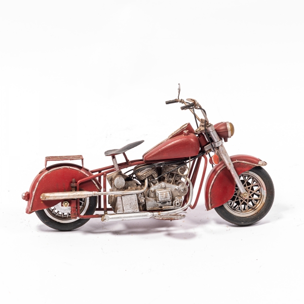 Vintage Red Motorcycle