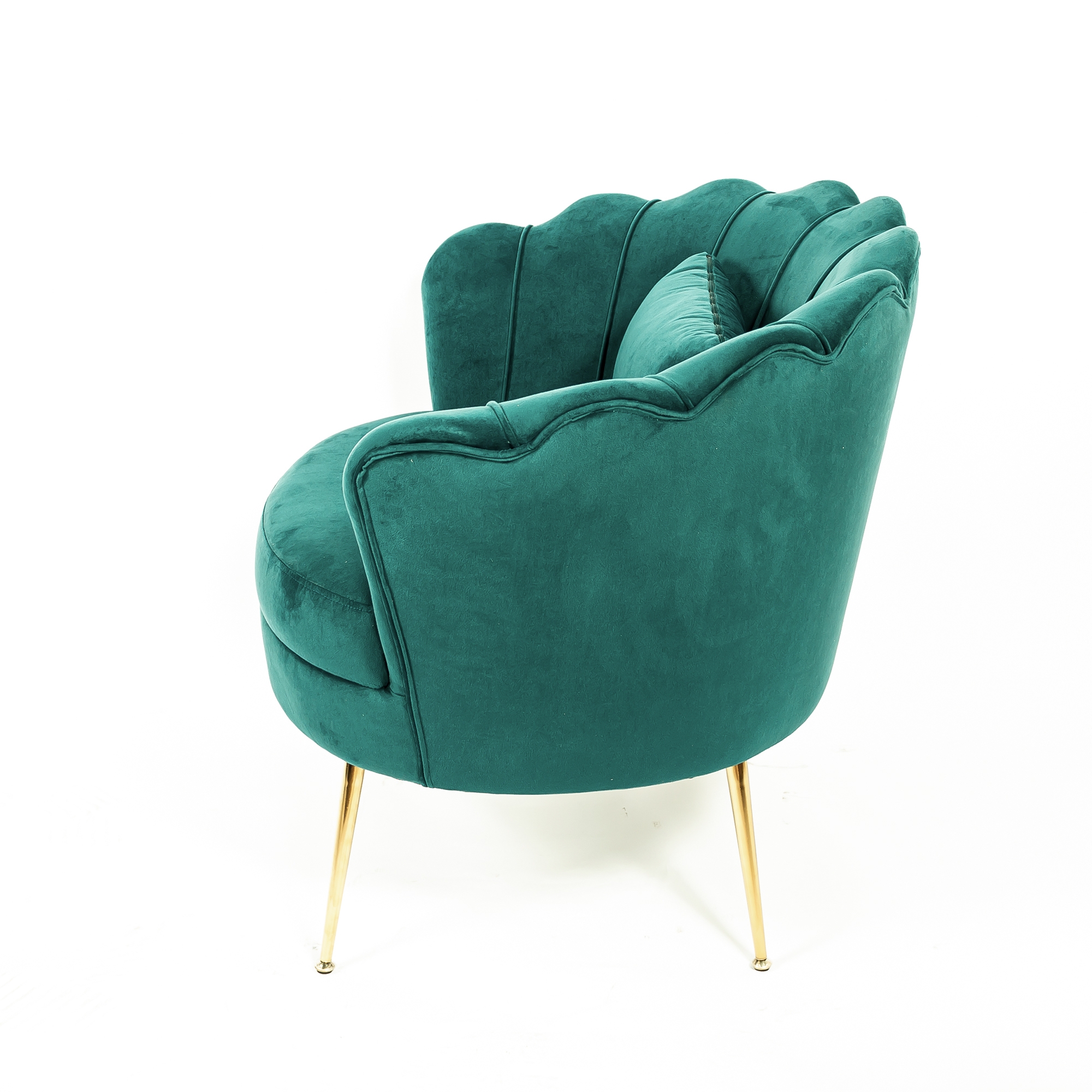 teal velvet cocktail chair